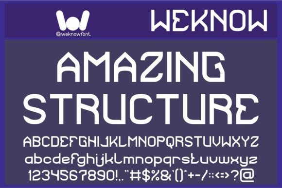 Amazing Structure: A Techno-Sci-Fi Display Font That Builds Meaning