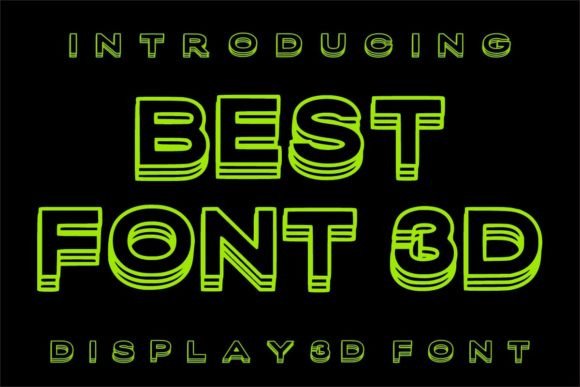 Best Font 3D: A Modern Display Typeface That Actually Works