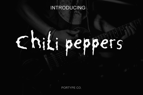 Chili Peppers: A Playful Display Font for Music-Inspired Editorial Moments