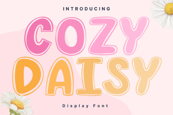 Cozy Daisy: A Whimsical Display Font for Thoughtful Editorial Design