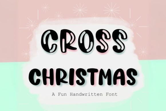 Cross Christmas Font: A Festive Display Typeface for Holiday Web Design