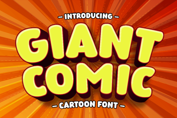 Giant Comic: A Joyful Display Font for Small Business Branding