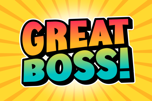 Great Boss: A Display Font That Commands Attention—Wisely