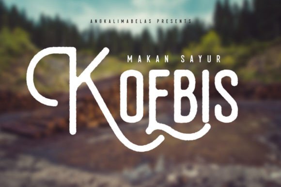 Koebis: A Hand-Drawn Display Typeface That Commands Attention