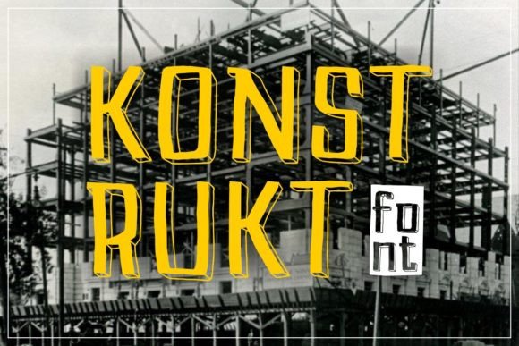 Konstrukt Font: Bold, Playful Display Type for Campaign Headlines