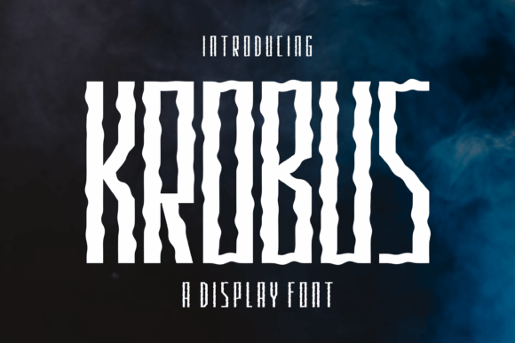 Krobus: A Wavy Display Font That Elevates Handmade Products