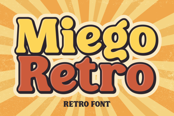Miego Retro: A Display Font That Feels Like Sunshine on Paper