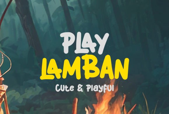 Play Lamban: A Display Font That Smiles Back