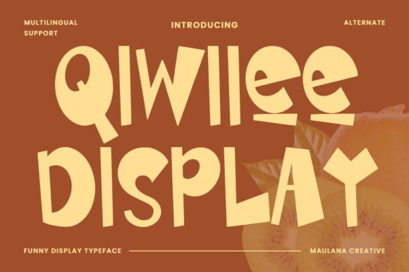 Qiwiiee: A Playful Display Typeface for Editorial Impact