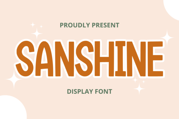 Sanshine: A Display Font That Feels Like Sunlight on Paper
