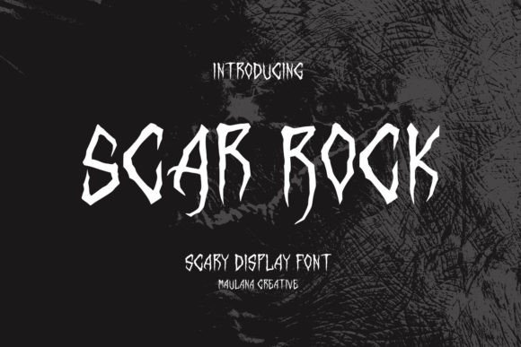 Scar Rock: A Bold Display Font for Editorial Impact