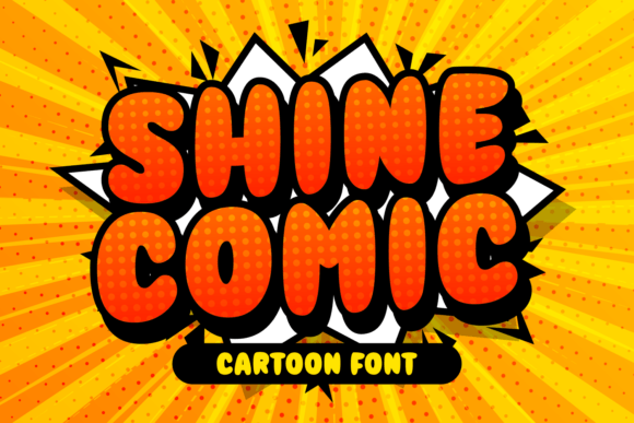 Shine Comic: A Chubby, Friendly Display Font for Makers