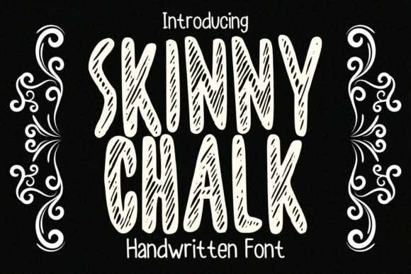 Skinny Chalk: A Playful, Hand-Drawn Display Typeface for Thoughtful Design
