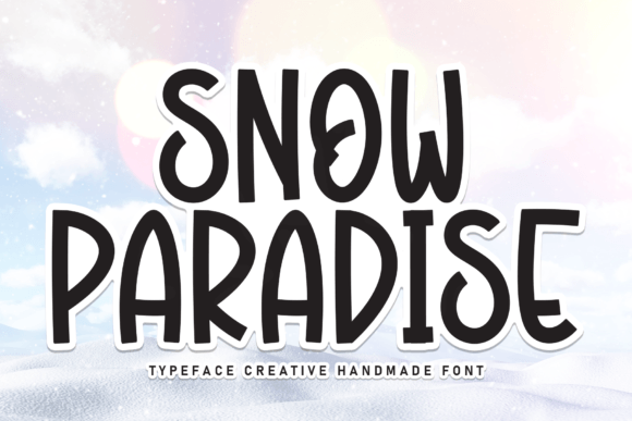 Snow Paradise: A Playful Display Font for Editorial Design