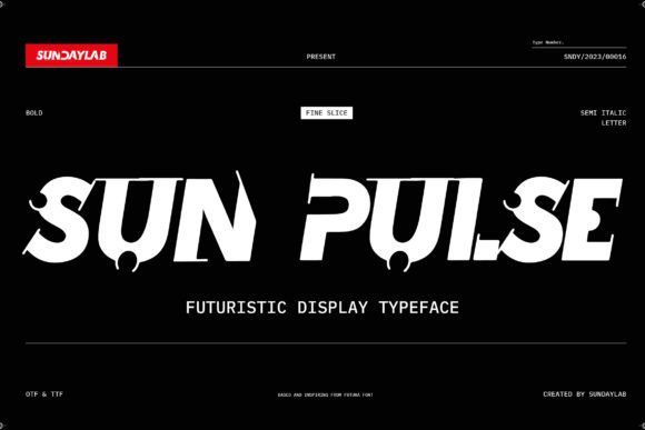 Sun Pulse: A Futuristic Display Font That Anchors Bold Brand Identity