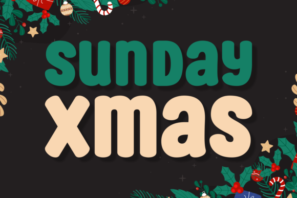 Sunday Xmas: A Festive Display Font That Elevates Your Brand