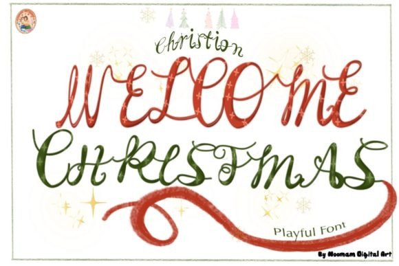 Welcome Christmas Christian Font for Holiday Branding