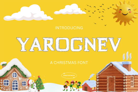 Yarognev: A Joyful Christmas Display Font for Crafters