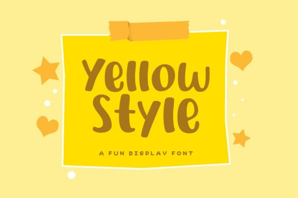 Yellow Style: A Playful Display Typeface for Joyful Editorial Moments